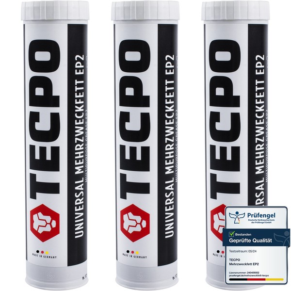 3X Tecpo Universal Mehrzweckfett 400G EP2 Lithium Fett Schmierfett Fettpresse-image