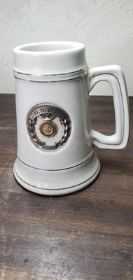 #ad Bintage University of North Dakota Fighting Sioux Beer Meyal Mug Plaque Heraldo $27.99