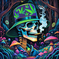 Halloween Diamond Painting Kits for Adults, 5D Skeleton Man Diamond Art Kits