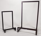 Pair of Black Metal Minimalist Tabletop Easels — photo 1