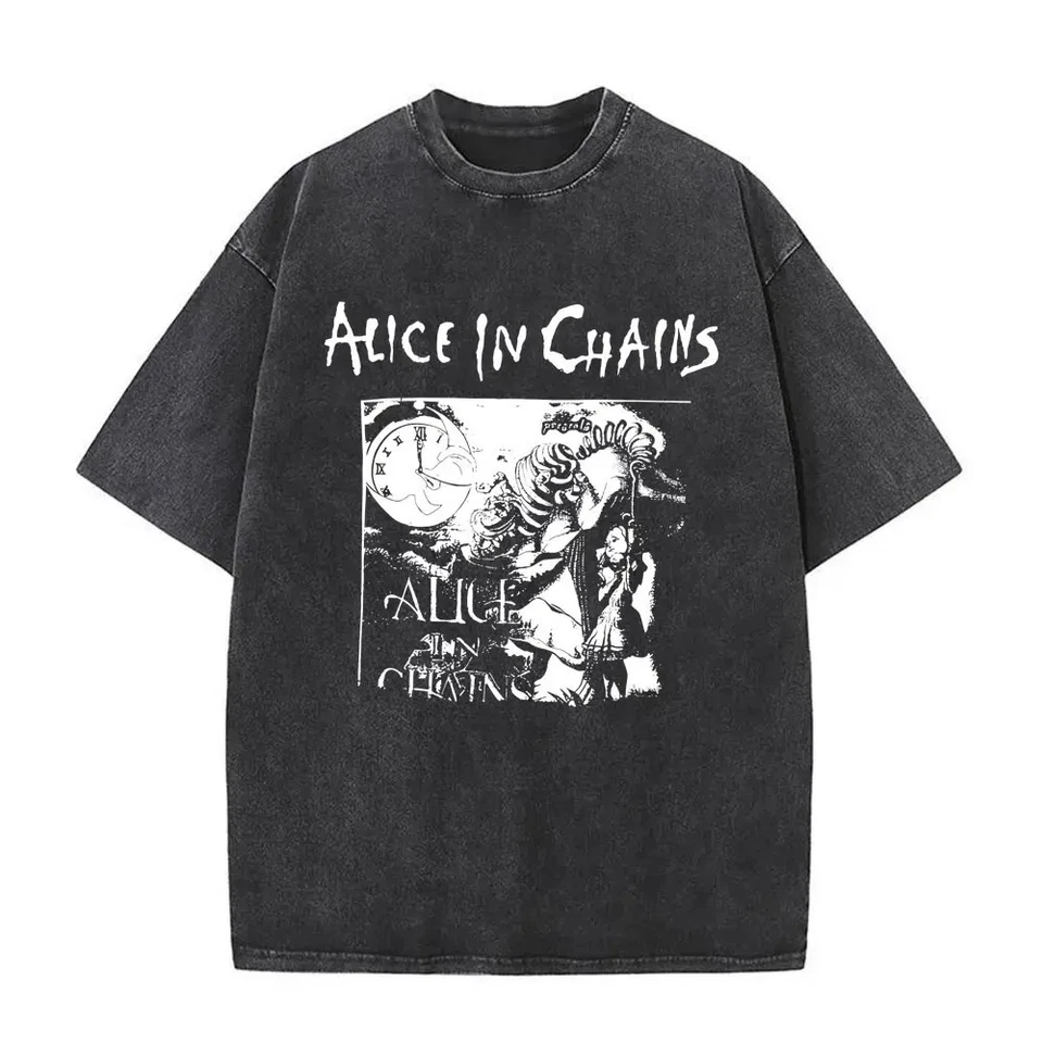 Alice In Chains T-Shirts Graphic Print Cotton Unisex Unbranded T-Shirts Rock - Image 3 of 4