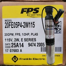 Franklin Electric 1/2 HP, 20 GPM 115V E-Series Submersible Septic Effluent Pump