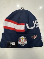2025 Ryder Cup - Winter Beany Mütze Rot Weiß und Blau Neu
