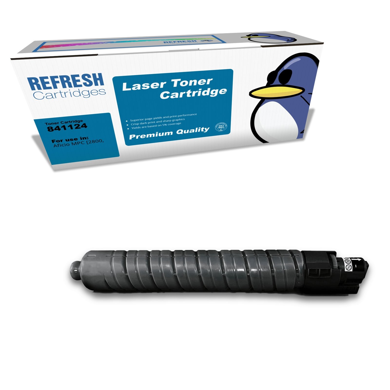 Refresh Cartridges Black 841124 Toner Compatible With Ricoh Printers
