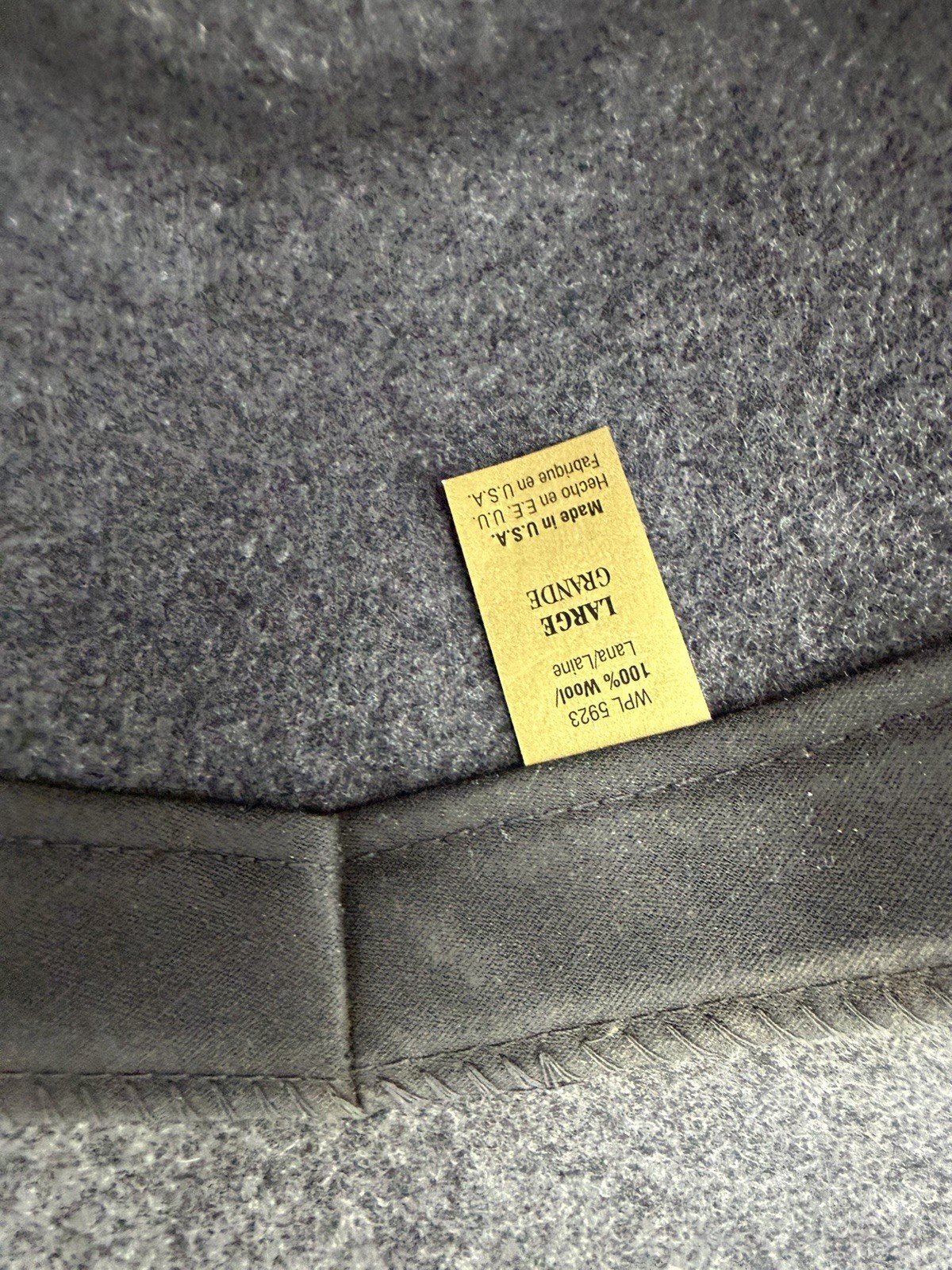 Pendleton Wool Felt Fedora Hat Feathers Mens Larg… - image 10