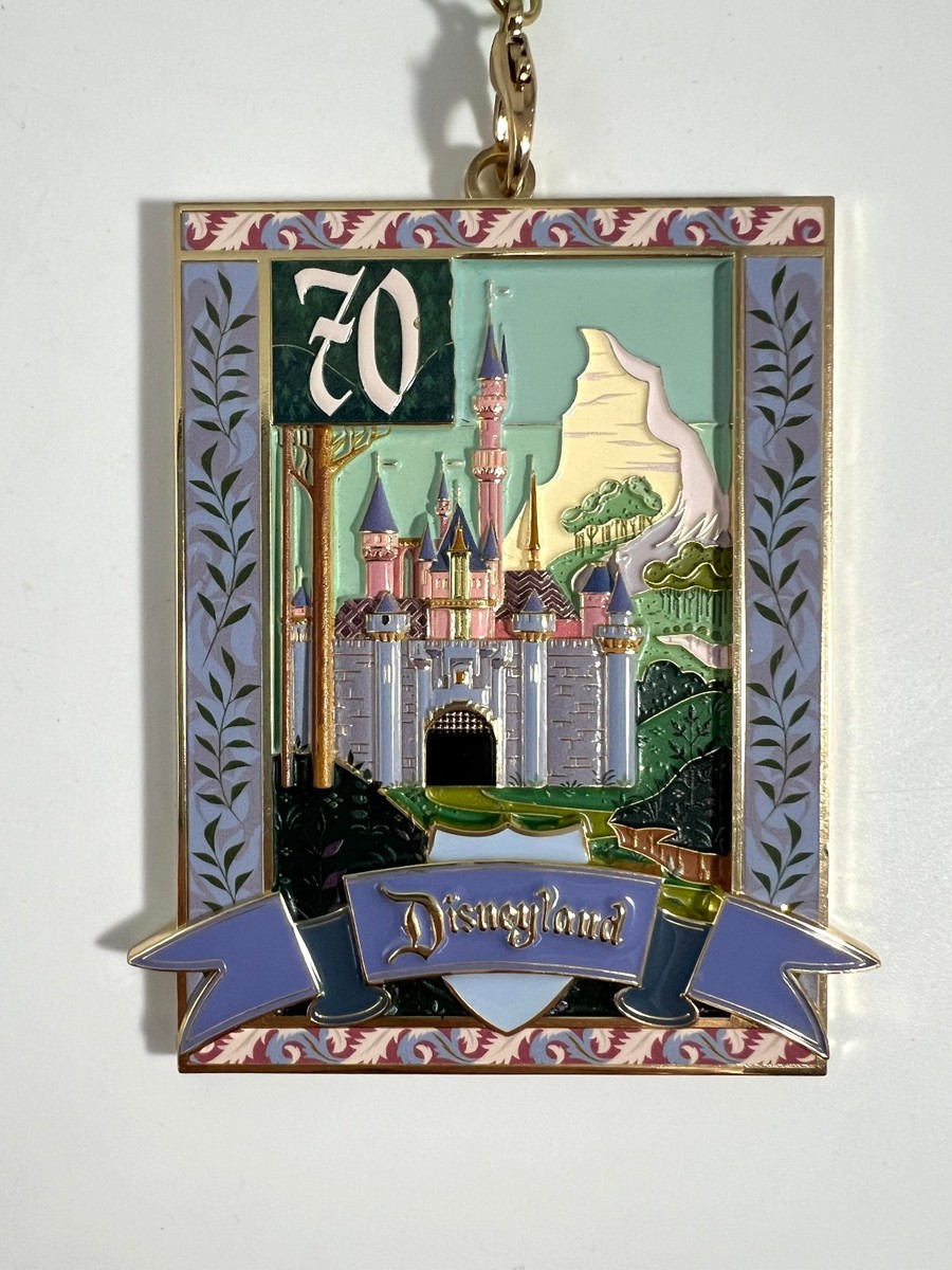 Disneyland 70th Anniversary Castle Metal Disney Castle Ornament