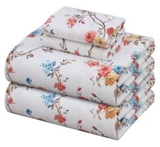 Flannel Sheets Size - 100 Cotton Double Brushed Bed Queen French Garden