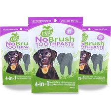 Every Day Naturals No Brush Toothpaste Large Dog Dental Chew 14 Oz 3 Pack