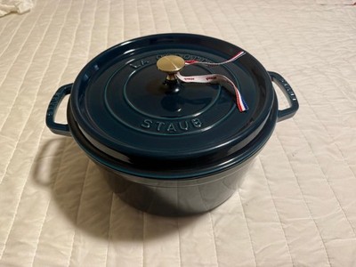 Staub Cast Iron 7 qt, Round, Dutch Oven, La Mer