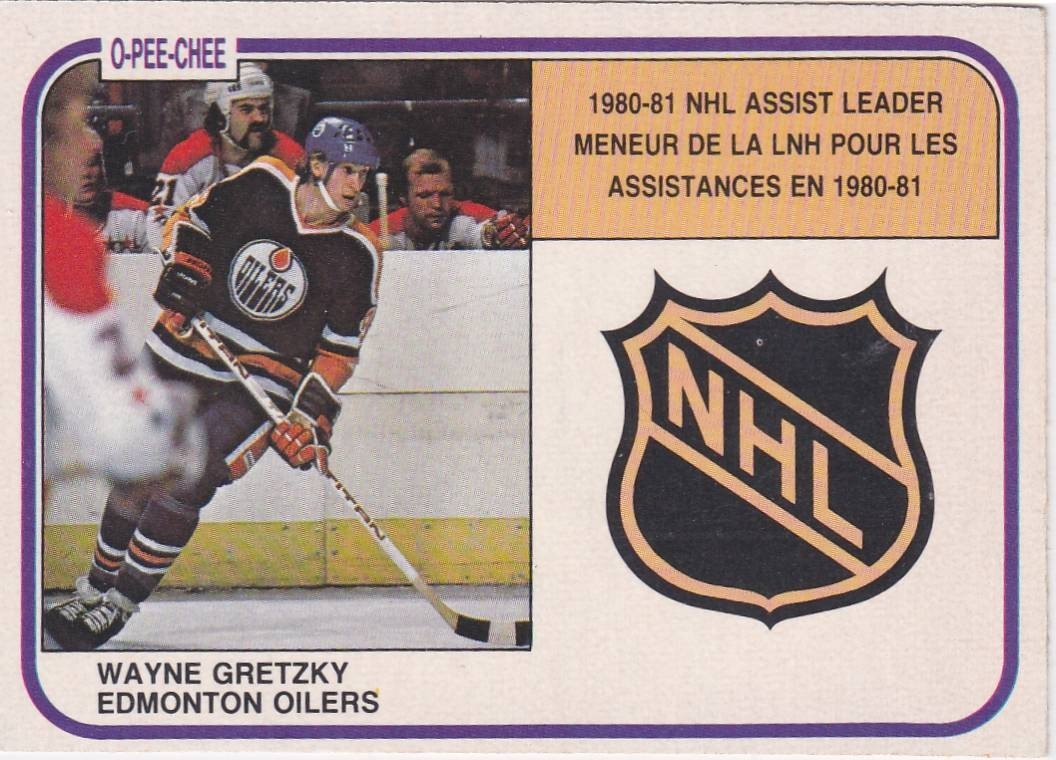 1981-82 O-Pee-Chee Wayne Gretzky Edmonton Oilers #383 Free Shipping!