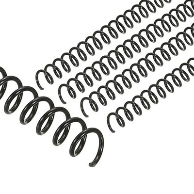 20Pcs 10mm(3/8'') Spiral Binding Coils Spirals 75 Sheet Capacity, Black