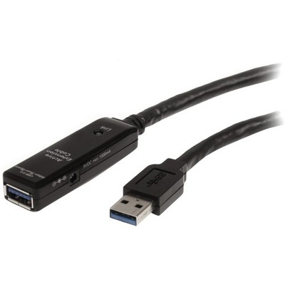 StarTech USB3AAEXT5M 5m USB 3.0 Active Ext Cable M/F Black