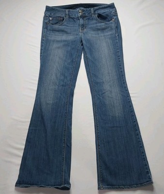 Women's American Eagle Jeans Size 10 Regular Artist Flare Super Stretch