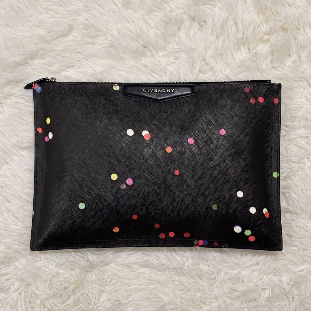 GIVENCHY dot pattern clutch bag - image 2