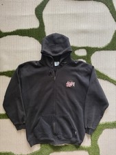 VTG Black Discus Athletic Full Zip Hoodie Jacket Size Large Made In USA