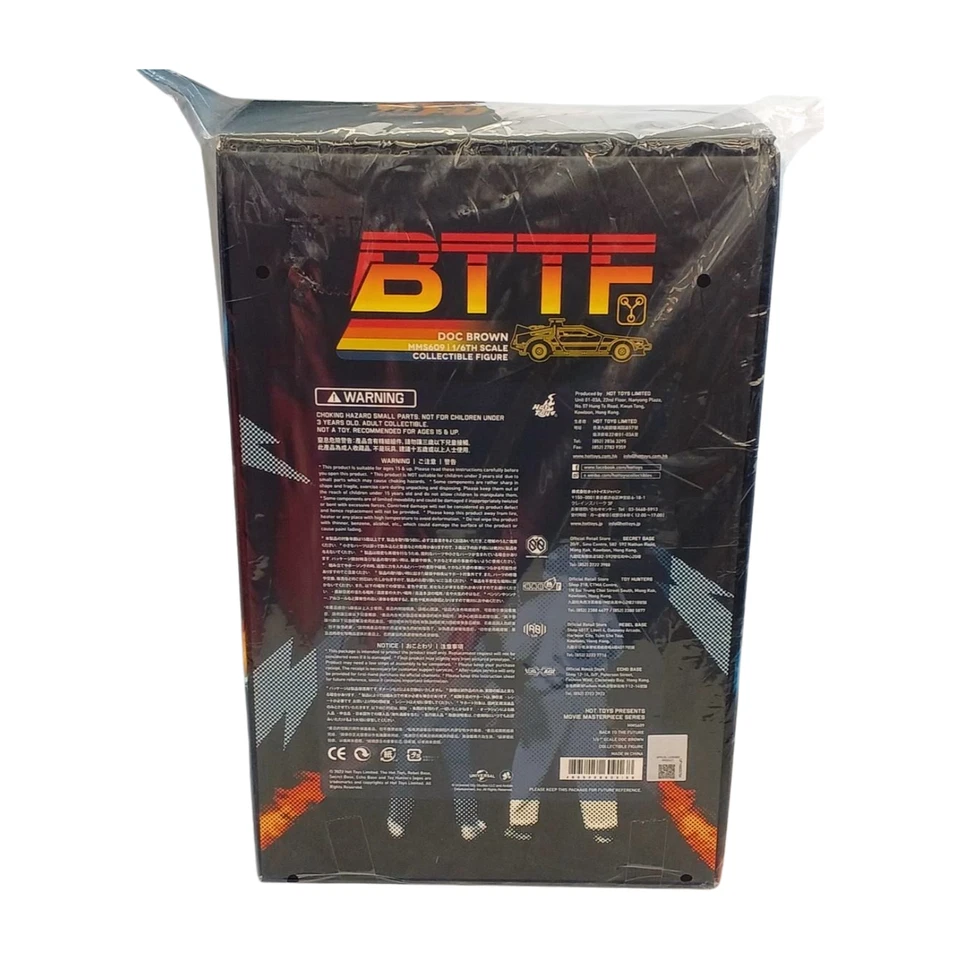 Figura sellada de fábrica Hot Toys MMS609 Regreso al futuro Doc Brown escala 1/6 Foto 3 de 4