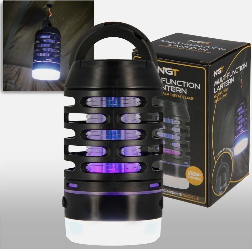 NGT Mozzi Lantern Lamp Fly Zapper Carp Fishing Camping Rechargeable Light