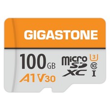 GIGASTONE 100GB Micro SD Card A1 V30, 4K Video Full HD V30 1-Pack