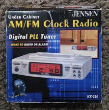 Jensen JCR-260 Under Cabinet Digital Clock Radio - Tested - New Open Box