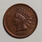 1890 Indian Head Bronze Small Cent Coin Philadelphia KM#90