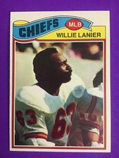 1977 TOPPS FOOTBALL SET BREAK CARD #  155 Willie Lanier
