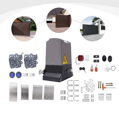 2500lbs Electric Automatic Sliding Gate Opener Motor Keypad+2 Remote Control