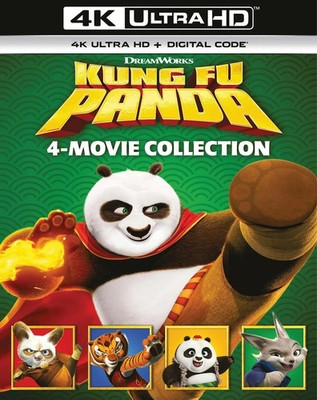Kung Fu Panda Complete 4 Movie Collection 4K UHD Blu-ray New