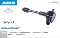 Janmor ZüNdspule JM5048 FüR Nissan N16 P12 Almera WP12 Primera 2 Hatchback