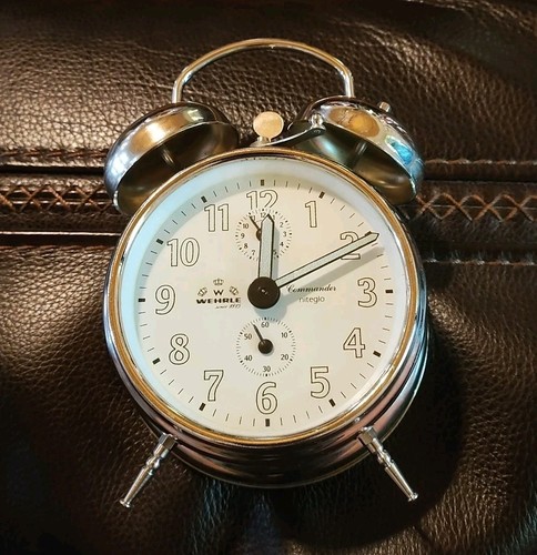 Vintage WEHRLE Commander Niteglo Original Alarm Clock Loses Time See Descriptio - Picture 10 of 10