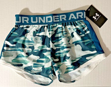 Under Armour Girls Shorts Loose Play Up 2.0 Camo YSM Youth Small