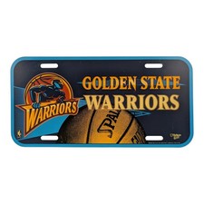 Vintage 1990s Golden State Warriors License Plate Wincraft NBA Basketball