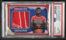 2019-20 Panini NBA Hoops Rookie Sweaters Zion Williamson #RS-ZWL PSA 8 07ay