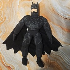 Vintage 1995 Batman Plush Doll 16" DC Comics Kenner Hasbro Black Cape