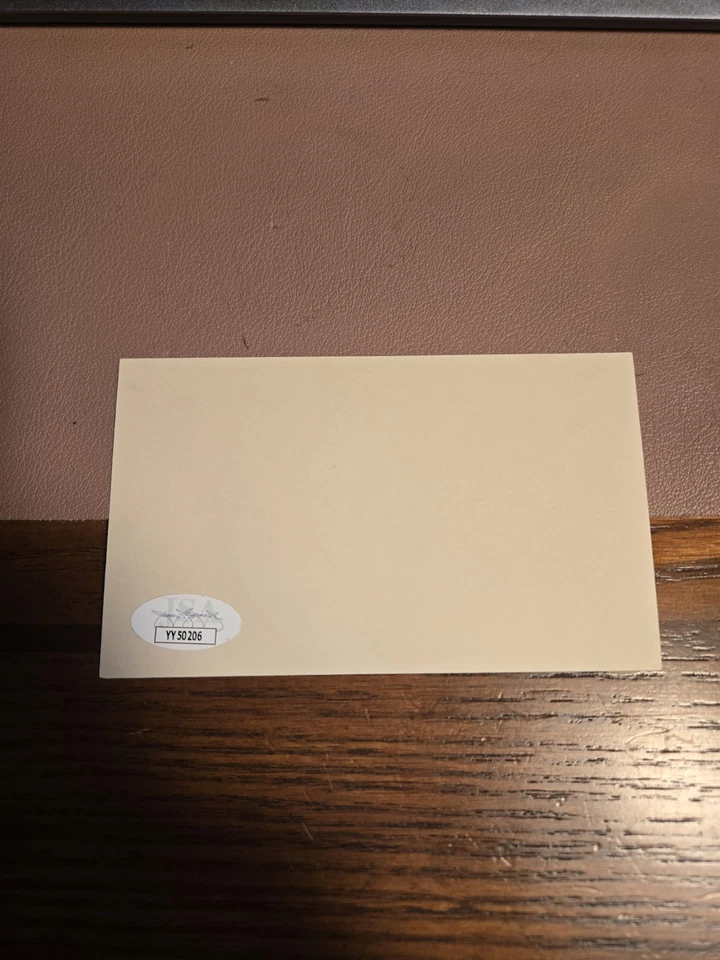 Vince DiMaggio Signed Autographed 3x5 Index Card JSA - Image 3 of 4