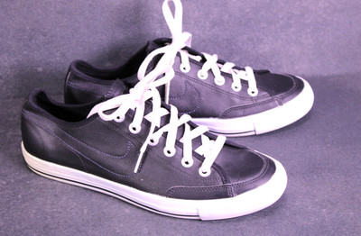 Nike Go Unisex Sneaker Sportschuhe Gr. 40,5 schwarz Leder Skaterschuhe BS706