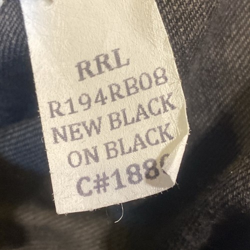 Double RL RRL Jeans 30x30 Black Slim Japanese Selvedge Denim Ralph Lauren USA B8 - Picture 12 of 17