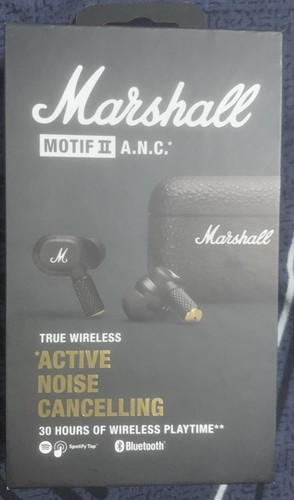 Marshall In-Ear Headphones Motif II ANC Wireless Bluetooth Black - Picture 10 of 12