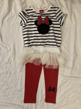 Size 5 Disney Junior girl clothes - 2 piece outfit Minnie Mouse theme