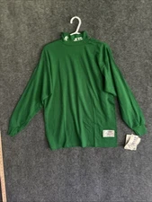 VTG 90's NFL Pro Line MAXIT New York Jets Mock Neck LS Shirt Men's M Green