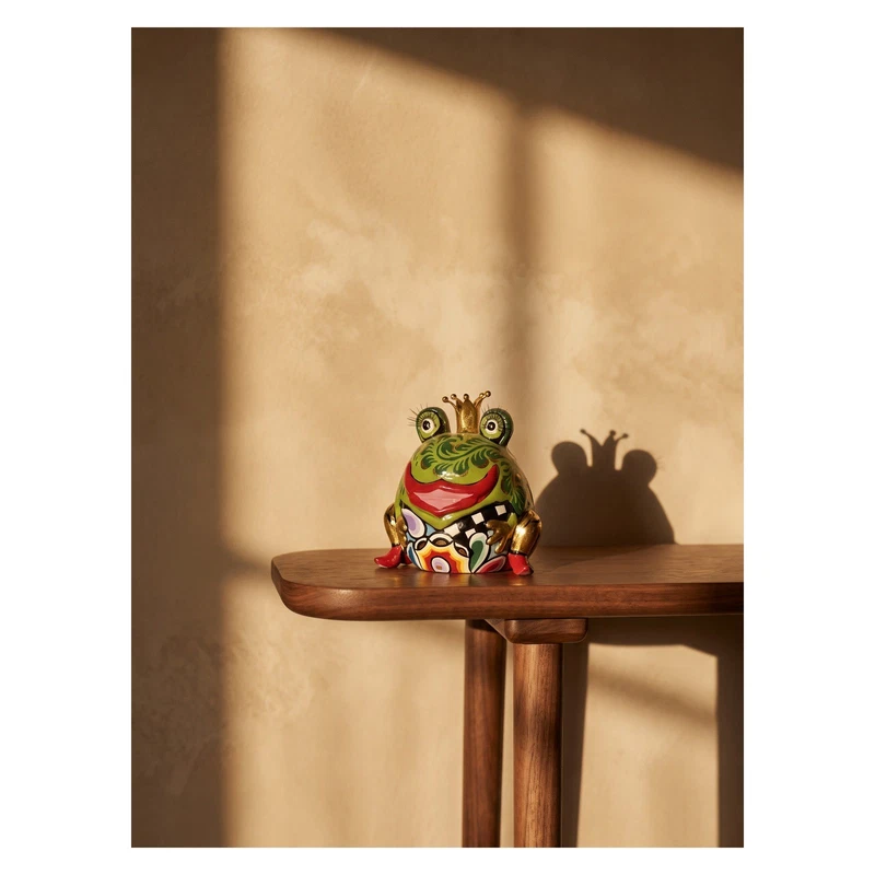 RANA Re dei Ranocchi Statua Scultura Tom's Drag 4435 Marvin Oro 10 cm Pop Art, fotografia 6 di 9
