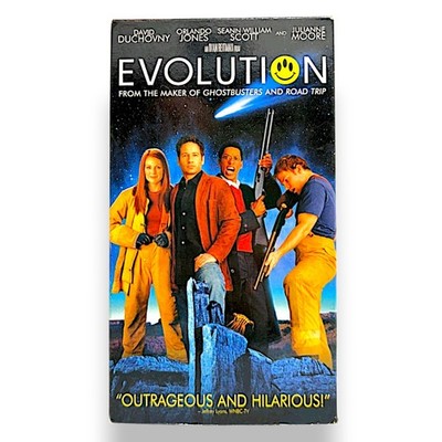 Evolution VHS 2001 DreamWorks David Duchovny Orlando Jones Sci-Fi Comedy