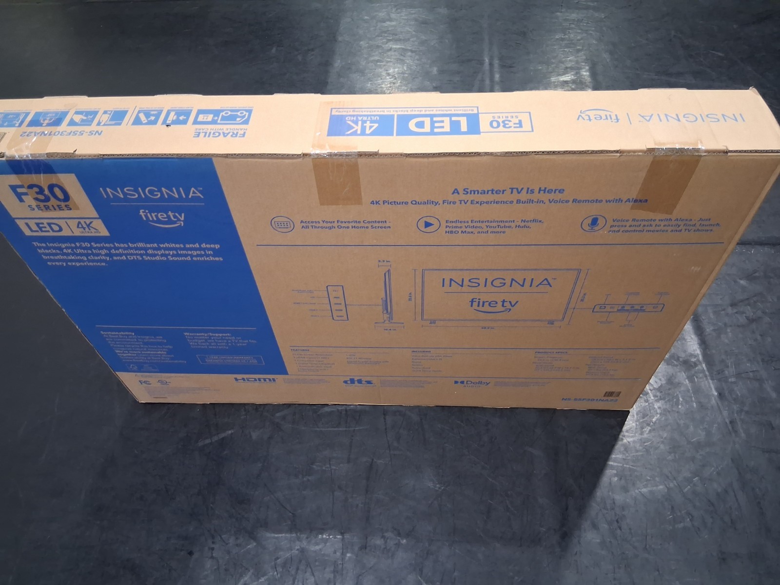 Insignia Fire TV F30 Series 55" 4K LED Smart TV Alexa, 2