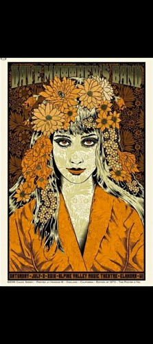 Dave Matthews Band Rock & Pop Alpine Valley Elkhorn WI July 2 2016 Poster Print
