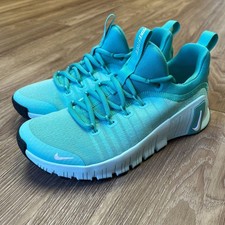 Nike Free Metcon 6 Women s Size 6 Bleached Turquoise/White FJ7126-301 EUC