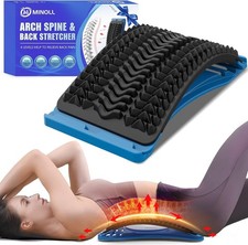 Minoll Back Stretcher for Lower Back Pain Relief Multiple Level Adjustable Arch
