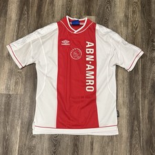 Men  s Umbro Ajax Amsterdam 1999-2000 Home Football Shirt Soccer Jersey Size L