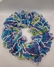 Rüschenschal Handarbeit Rüschenwolle Schal Stola Neu Neu