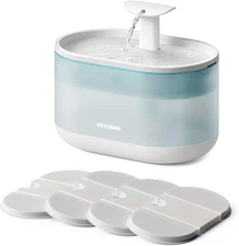 PETLIBRO Cat Water Fountain Ultra Quiet with Two Flow Modes, Large-Size Filter C
