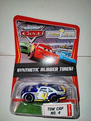 Disney Pixar The World of Cars Synthetic Rubber Tires! Tow Cap No. 4 Diecast Car