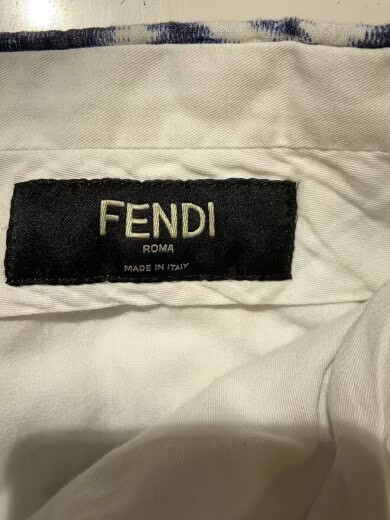FENDI/Shorts/Size 48/Linen/Blue/All-over Pattern/FB0821 AN0K thumbnail 4